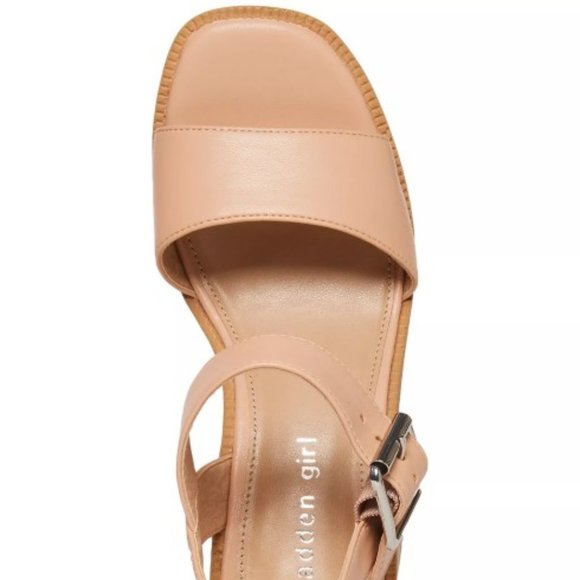 MADDEN GIRL Grandview Stacked Wooden Platform Sandals - Picture 6 of 7